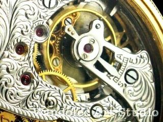 Jaeger LeCoultre Vintage Men ' s Wrist Watch Gold Skeleton Mens Wristwatch Swiss 8