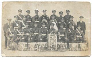 WW1 WWI BEF British Army soldiers - Royal Guernsey Light Infantry band Langlois 2