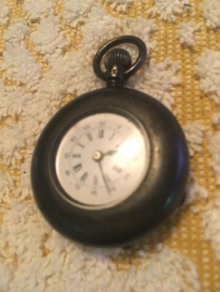 Vintage Pocket Watch.  935 Sterling Silver Lady Racine 1885 Running