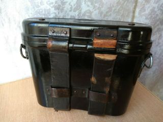 Rare Vintage Antique German case for binoculars box military army bakelite 3