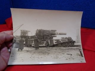Antique Military Photo Ww1 German Artillery 5