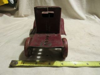 Antique 1930 ' s Pressed Steel Truck with Wood Wheels 4