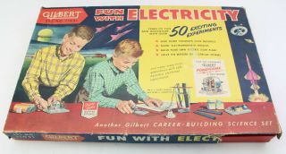 A C Gilbert Fun With Electricity Set 11031 1950 