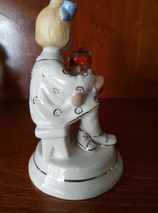 Soviet girl with a teddy bear,  a bear toothache Russian porcelain figurine 266ud 6
