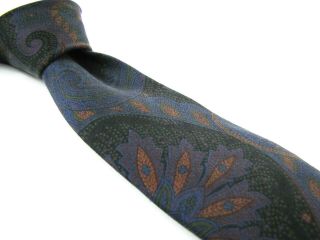 Ralph Lauren Purple Label Tie Ancient Madder Satin Silk Paisley Seven 7 Fold Tie