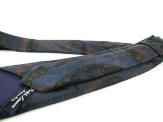 RALPH LAUREN Purple Label Tie ANCIENT MADDER Satin Silk Paisley Seven 7 Fold Tie 5