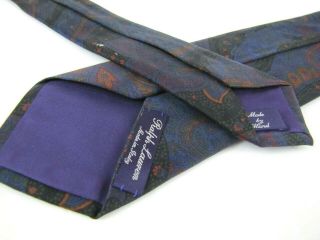 RALPH LAUREN Purple Label Tie ANCIENT MADDER Satin Silk Paisley Seven 7 Fold Tie 7