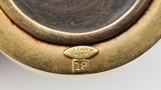 Antique 19thc Tiffany & Co 18k Enamel Gold & Stone Cameo Brooch Locket,  NR 8