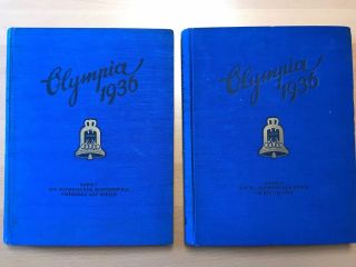 German Ww 2 - Olympia 1936 Photo Books - Edition 1 & 2 - 2 Books