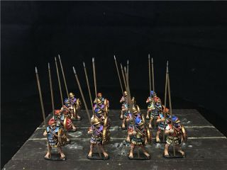 1/56 28mm Ancient Wab Dps Painted Macedonian Pikemen Gh1563