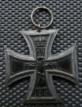Ww1 Imperial German Iron Cross Medal Fw 1813 W1914 Ring Marked
