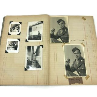 Antique US Military WW2 Photograph Album 1944 Veterans Tour France Italy Germany 4