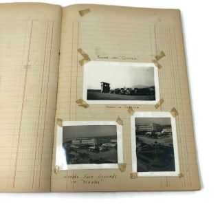 Antique US Military WW2 Photograph Album 1944 Veterans Tour France Italy Germany 6