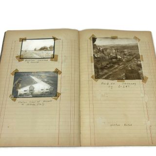 Antique US Military WW2 Photograph Album 1944 Veterans Tour France Italy Germany 7