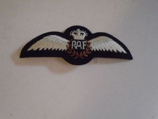 Royal Air Force Raf Wings Patch Emblem Never Sewn Embroidered Padded