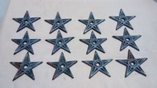 12 Cast Iron Stars Architectual Stress Washer Texas Star Rustic Ranch 2 7/8 "