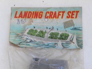 Vintage Army U.  S.  Navy LANDING CRAFT SET with Vehicles Jeep Willys NMIP 1960 ' s 4