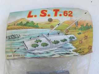 Vintage Army U.  S.  Navy LANDING CRAFT SET with Vehicles Jeep Willys NMIP 1960 ' s 5