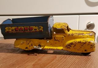 Vintage Tin Wind Up Toys Marx Sand Dump Truck