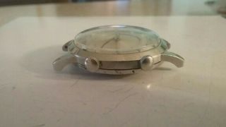 Vintage Jaeger - lecoultre Jumbo stainless mens watch no date running 3