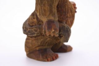 Antique Vtg Carved Wooden Troll Figure Home Decor 8