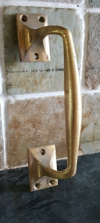 Vintage Reclaimed Solid Brass Door Pull Handle