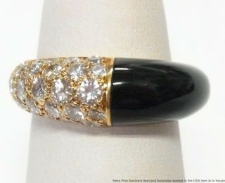 Cartier 1ctw Fine Diamond Ring 18k Gold Signed Numbered Band Size 4