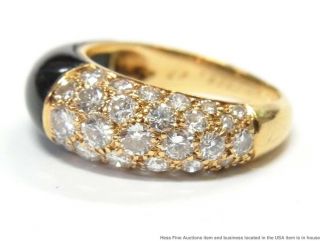 Cartier 1ctw Fine Diamond Ring 18k Gold Signed Numbered Band Size 4 4