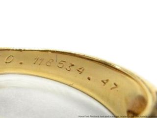 Cartier 1ctw Fine Diamond Ring 18k Gold Signed Numbered Band Size 4 8