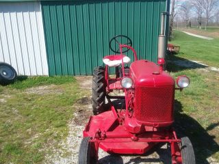 vintage antique 1950 farmall cub tractor @ belly mower 11