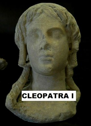 Ptolemy VI AE28 Diobol_PORTRAIT OF CLEOPATRA I AS ISIS_Ancient Egypt 2