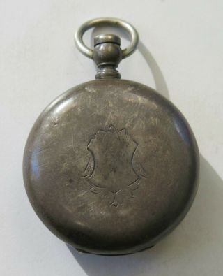 Antique Hampden Watch Co.  1880 ' s Full Hunter Heavy Silver Men ' s Pocket Watch 2