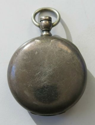 Antique Hampden Watch Co.  1880 ' s Full Hunter Heavy Silver Men ' s Pocket Watch 3