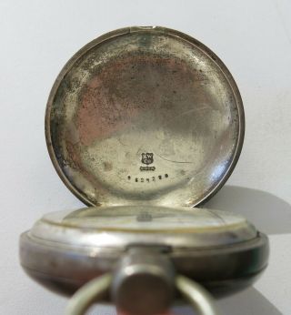 Antique Hampden Watch Co.  1880 ' s Full Hunter Heavy Silver Men ' s Pocket Watch 4