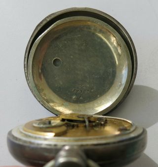 Antique Hampden Watch Co.  1880 ' s Full Hunter Heavy Silver Men ' s Pocket Watch 6