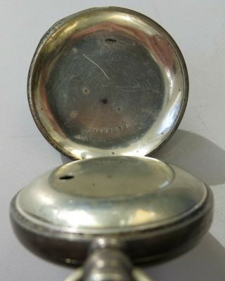 Antique Hampden Watch Co.  1880 ' s Full Hunter Heavy Silver Men ' s Pocket Watch 8