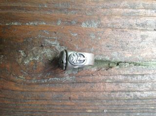 WW2 soldiers ring 0.  920 silver 2