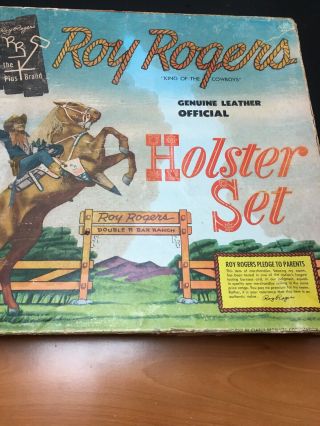 Roy Rogers King Of The Cowboys Holster Set Box No Holster Box Only