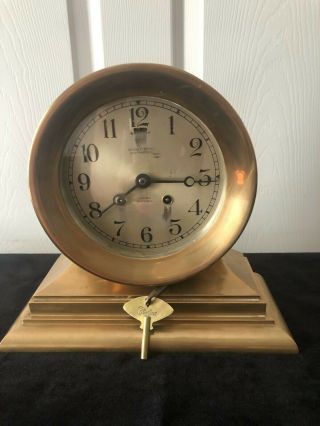 1920 CHELSEA SHIPS BELL CLOCK REGISTERED TO GEORGE E BUTLER of SAN FRANCISCO 3