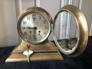 1920 CHELSEA SHIPS BELL CLOCK REGISTERED TO GEORGE E BUTLER of SAN FRANCISCO 4