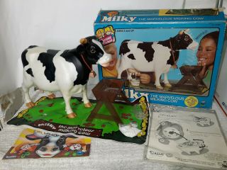 Vintage 1977 Kenner Milky The Marvelous Milking Dairy Farm Cow Game W/box