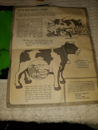 Vintage 1977 Kenner Milky the Marvelous Milking Dairy Farm Cow Game w/Box 8