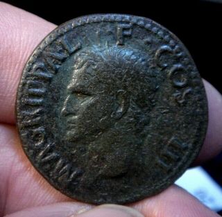 Ancient Coin Agrippa Ae As Roman Rare Coin