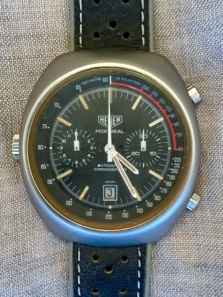 Vintage Heuer Montreal Cal.  110.  501 43mm Automatic Chronograph