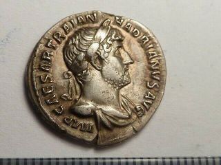 112 Ancient Roman Silver Denarius Hadrian 2 Century Ad