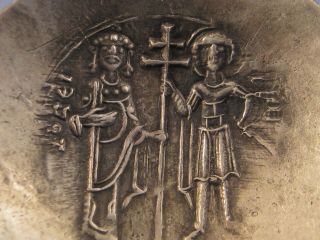 ANCIENT BYZANTINE COIN AD 1118 - 1143 JOHN II COMNENUS HYPERPYRON ELECTRUM VF 9