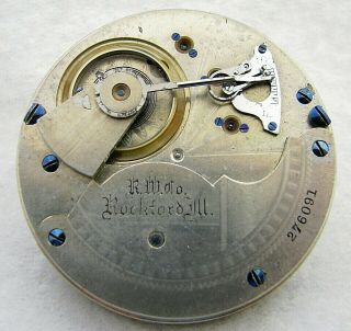 Antique 18s Rockford Grade 83 15j Hunter Pocket Watch Movement Parts