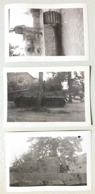 Captured German Mk Vi Tiger I Tank Photo Grouping