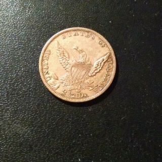 Antique 1839 $2.  50 Quarter Eagle Gold Us Coin High Mid Grade