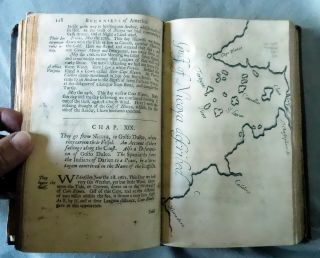 Rare Antique book History of Bucaniers in America 17th c 1699 Pirate Exquemelin 7